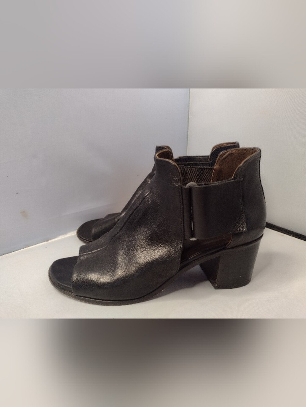 Coclico Zephira City Chunky Block Heel  Sandals Black EU 38 Leather AA